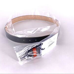 Paul Smith Men's Straw-Grain Leather Belt - 34